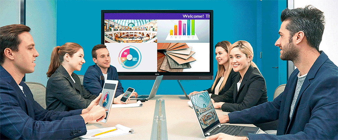 BenQ X-Sign Broadcast sends instant messages to your interactive smart board.  